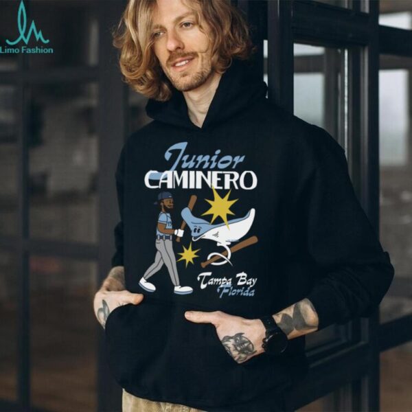Jomboy Media Shop Tampa Bay Rays Junior Caminero Superstar Cartoon T Shirt