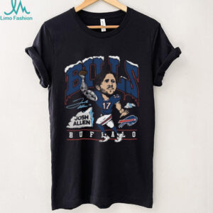 Josh Allen Buffalo Bills Homage Unisex Caricature Player Graphic Tri Blend T Shirt