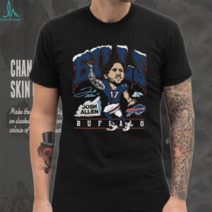 Josh Allen Buffalo Bills Homage Unisex Caricature Player Graphic Tri Blend T Shirt