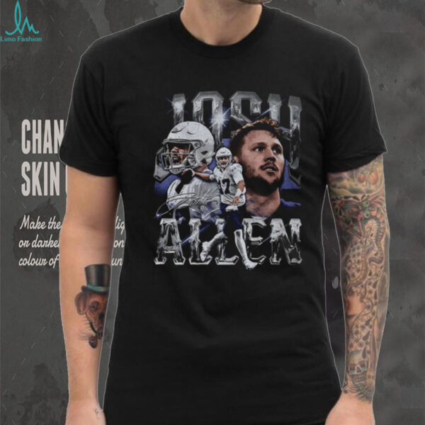 Josh Allen Buffalo Bills NFL Football graphic signature shirt