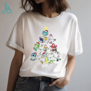 Joy Sadness Fear Anger Disgust Disney Christmas tree Merry Christmas shirt