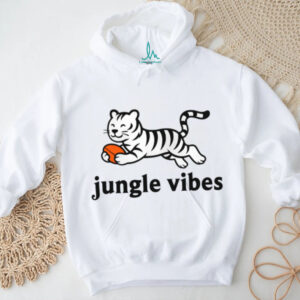 Jungle Vibes Run Wild White Tiger Tee Shirt
