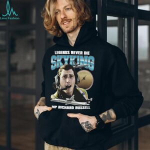 GoodShirts Legends Never Die SkyKing Memorial Graphic shirt