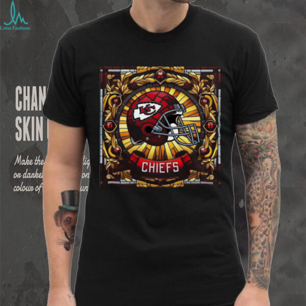 Kansas City Chiefs Stained Glass Helmet Tee