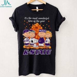 Kansas State Wildcats x Peanuts Fall T Shirt It’s the Most Wonderful Time of the Year