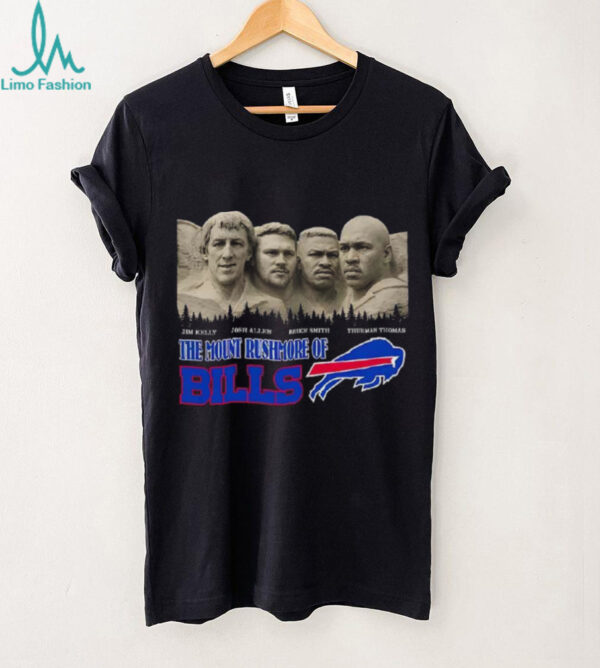Kelly Allen Smith Thomas the mount rushmore of Buffalo Bills shirt