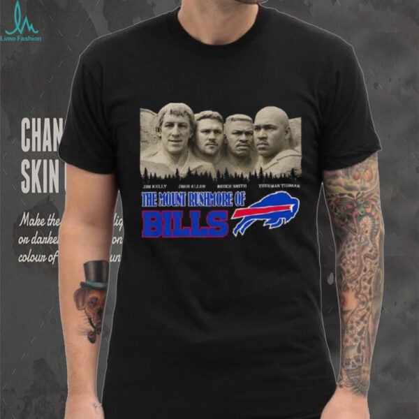 Kelly Allen Smith Thomas the mount rushmore of Buffalo Bills shirt
