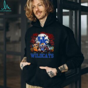 Kentucky Wildcats Halloween Horror Stitch Shirt – Custom NCAA Football Tee – Personalized Scary Gift for Game Day Fans & Families