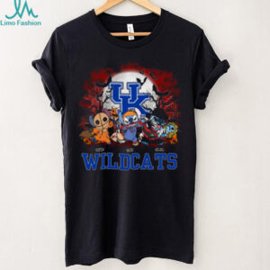 Kentucky Wildcats Halloween Horror Stitch Shirt – Custom NCAA Football Tee – Personalized Scary Gift for Game Day Fans & Families