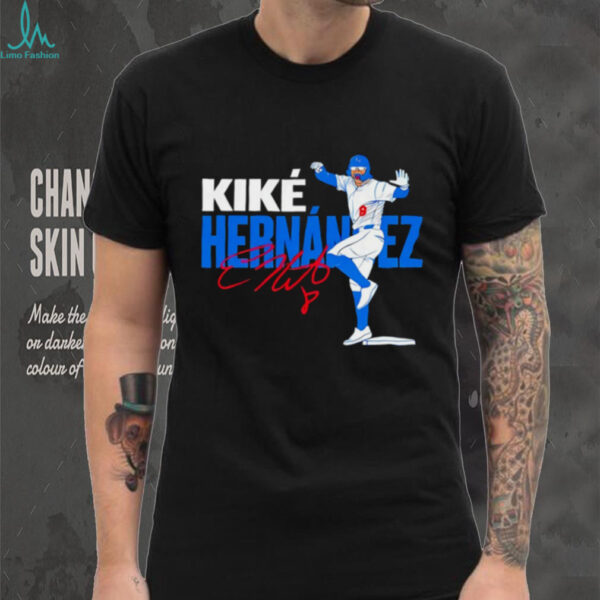 Kike Hernandez Los Angeles Dodgers Baseball 2025 signature shirt