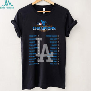 LA Dodgers 2025 Player Roster NL Champions Team Baseball shirt