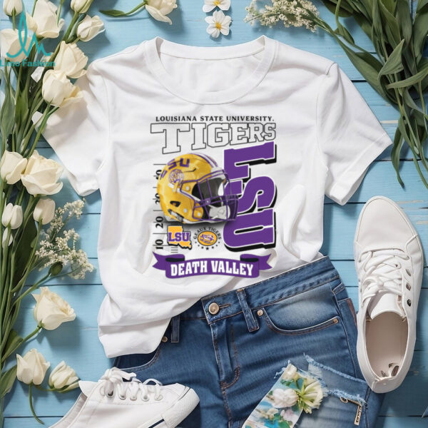 LSU Tigers Football Death Valley Throwback Helmet Shirt
