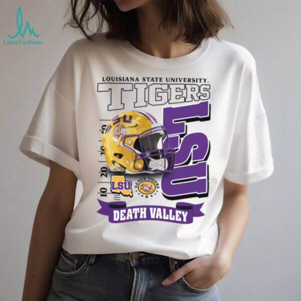 LSU Tigers Football Death Valley Throwback Helmet Shirt