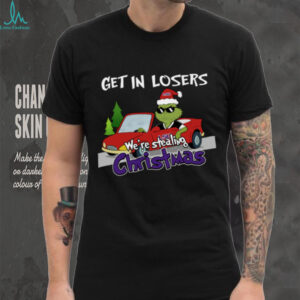 LSU Tigers Grinch Christmas T Shirt Get In Losers We’re Stealing Christmas Holiday Tee