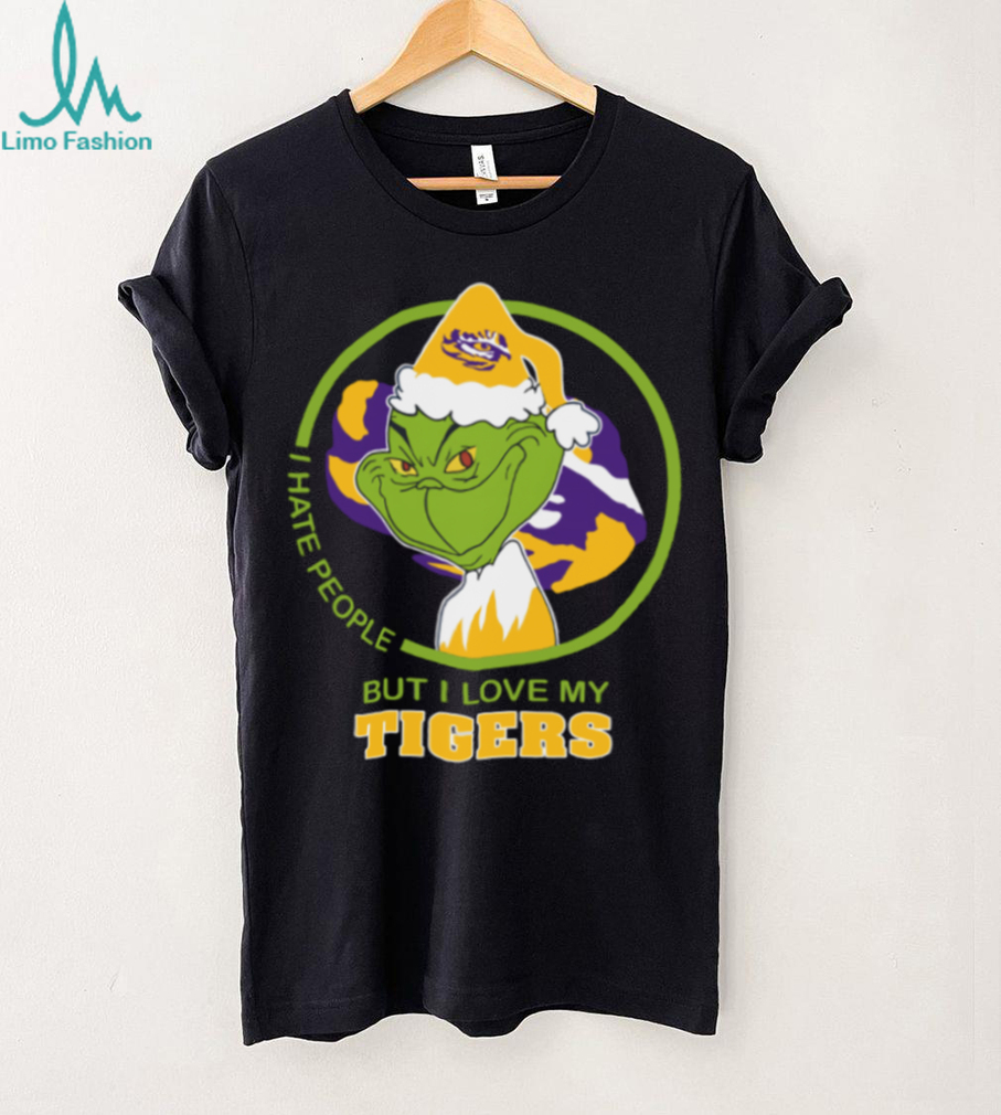 LSU Tigers Grinch Christmas T Shirt Hates People But Loves Football LSU Tigers Grinch Christmas T Shirt Hates People But Loves Football
