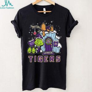 LSU Tigers Grinch and Snoopy Nuts Welcome Christmas T Shirt