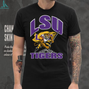 LSU Tigers Mascot Planting Flag College Football Tee
