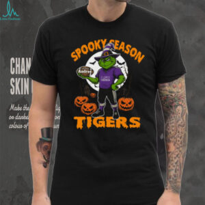 LSU Tigers Spooky Season Tee – Personalized Halloween Shirt – Custom Name NCAA Football Grinch Fan Gear'