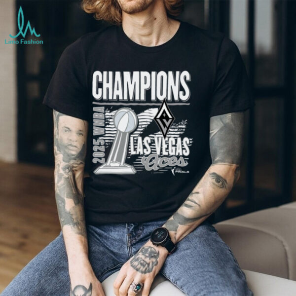 Las Vegas Aces 2025 WNBA Champions Graphic Trophy Shirt