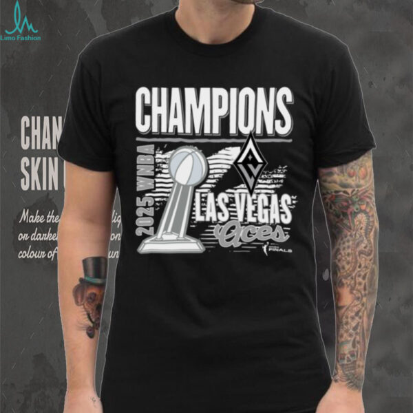 Las Vegas Aces 2025 WNBA Champions Graphic Trophy Shirt