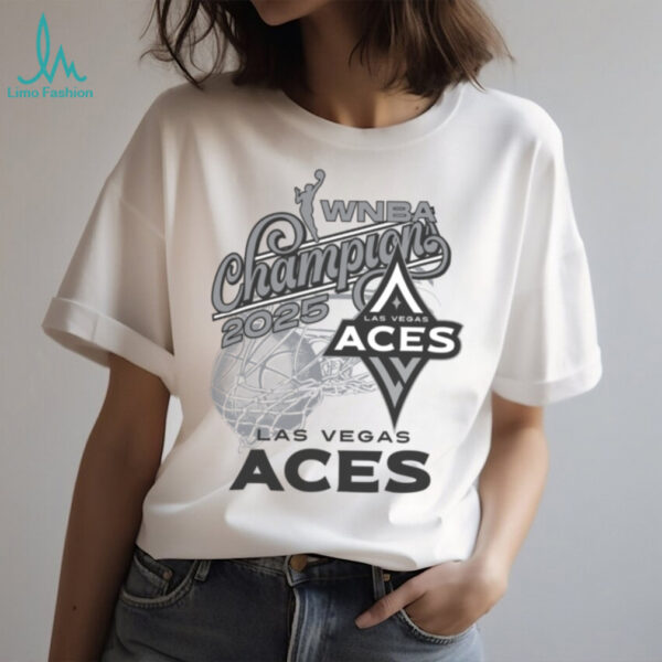 Las Vegas Aces Championship Merch Aces 2025 WNBA Finals Champions Hoop Dreams Tee