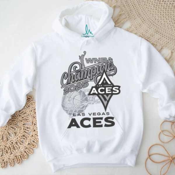 Las Vegas Aces Championship Merch Aces 2025 WNBA Finals Champions Hoop Dreams Tee