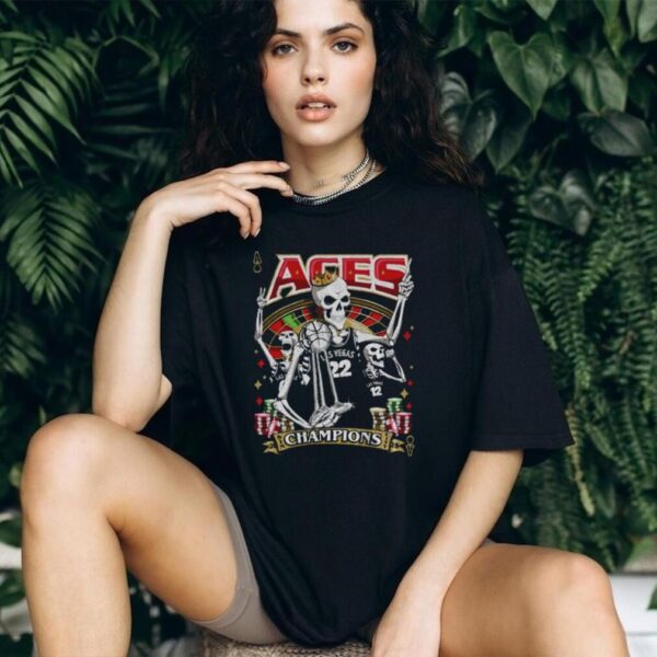Las Vegas Aces Skull WNBA Champions 2025 Rep the champs shirt