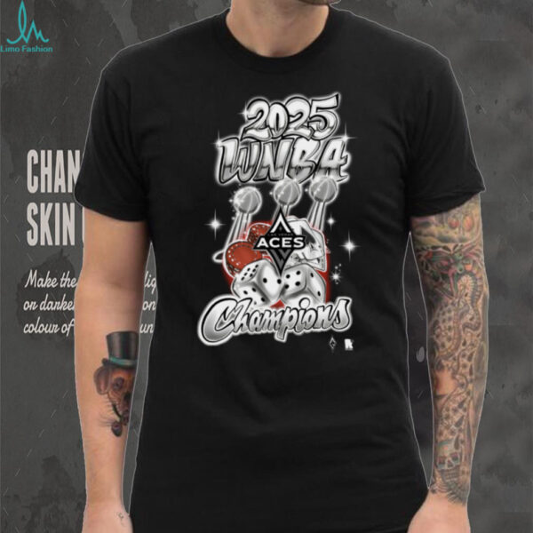 Las Vegas Aces round21 2025 WNBA Finals Champions Graffiti Art T Shirt