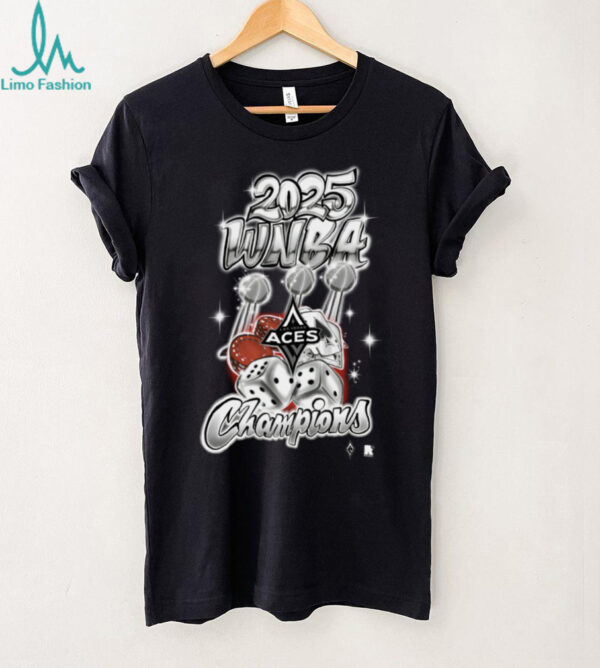 Las Vegas Aces round21 2025 WNBA Finals Champions Graffiti Art T Shirt