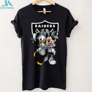 Las Vegas Raiders Donald Duck and Mickey Mouse T Shirt