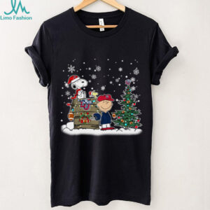 Liberty Flames Snoopy Charlie Brown Christmas Holiday T Shirt