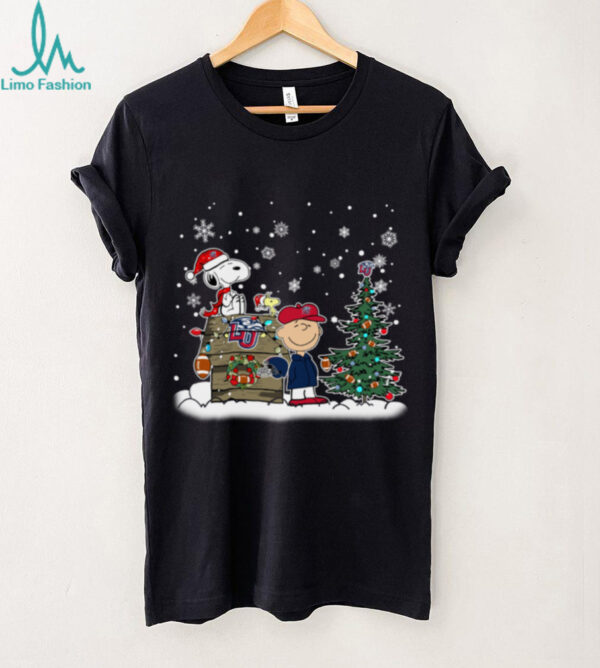 Liberty Flames Snoopy Charlie Brown Christmas Holiday T Shirt