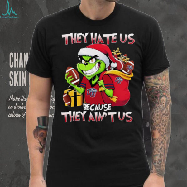 Liberty Flames X Grinch They Hate Us Because They Ain’t Us Christmas Tee