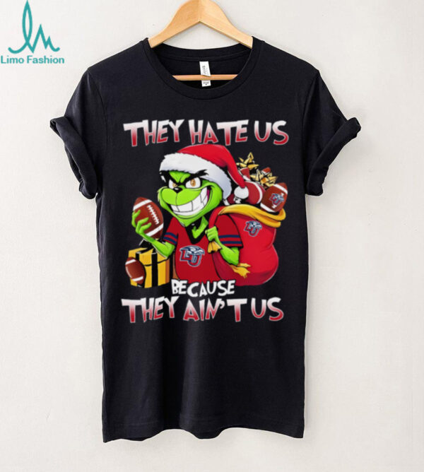 Liberty Flames X Grinch They Hate Us Because They Ain’t Us Christmas Tee