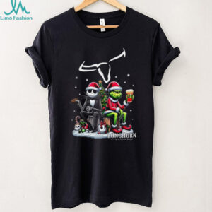 Longhorn Christmas The Grinch And Jack Skellington Unwilling Friends Logo T Shirt
