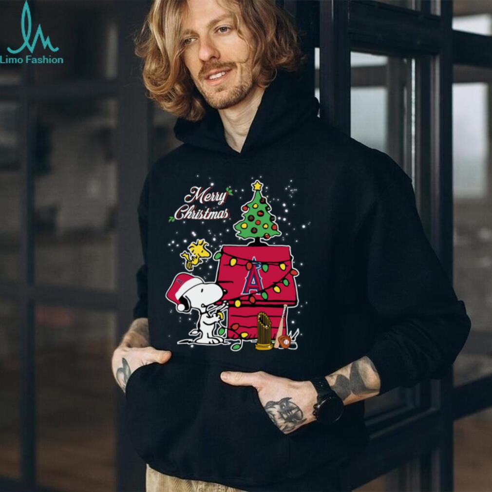 Los Angeles Angels Merry Christmas With Snoopy Baby T Shirt Los Angeles Angels Merry Christmas With Snoopy Baby T Shirt