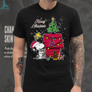 Los Angeles Angels Merry Christmas With Snoopy Baby T Shirt