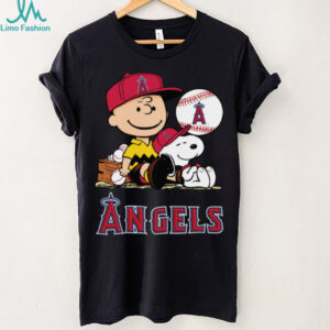 Los Angeles Angels Snoopy Charlie Brown Peanuts T Shirt