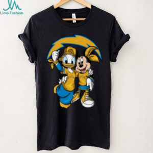 Los Angeles Chargers Disney Mickey and Donald T Shirt