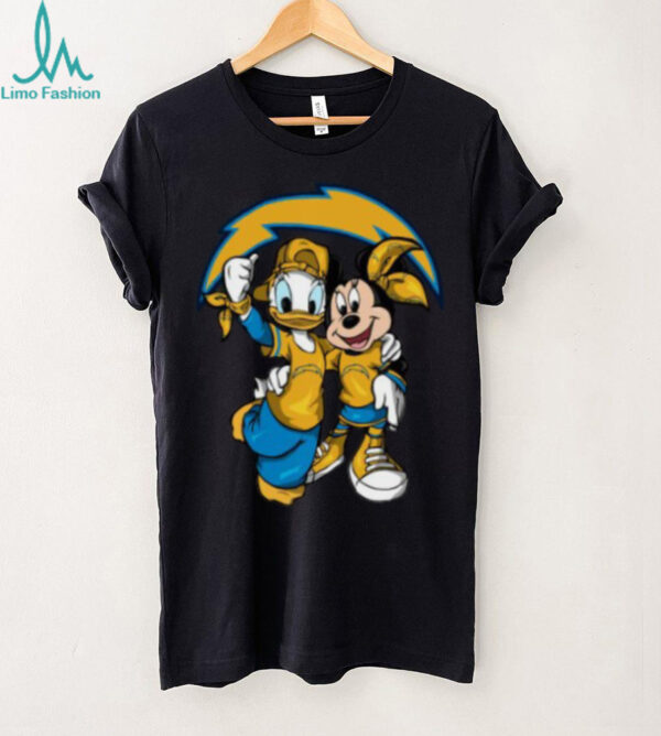 Los Angeles Chargers Disney Mickey and Donald T Shirt