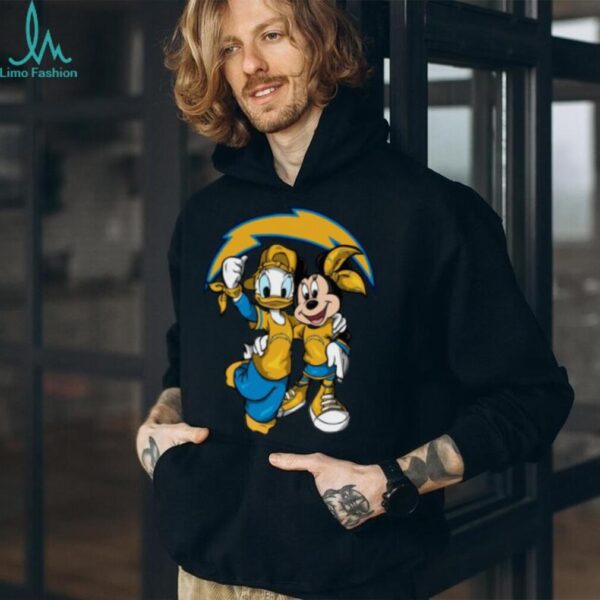 Los Angeles Chargers Disney Mickey and Donald T Shirt