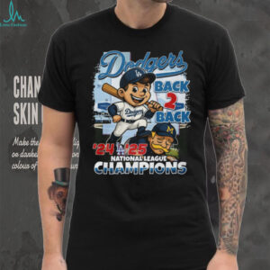 Los Angeles Dodgers 2025 National League Champions Back 2 Back Signature 24 25 Unisex T Shirt