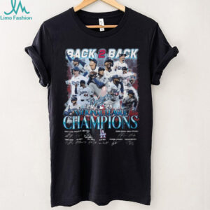 Los Angeles Dodgers 2025 National League Champions Back 2 Back Signature Unisex T Shirt