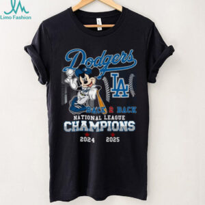 Los Angeles Dodgers 2025 National League Champions Back 2 Back Unisex T Shirt