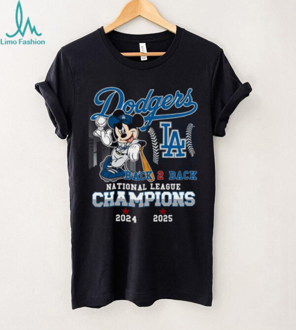 Los Angeles Dodgers 2025 National League Champions Back 2 Back Unisex T Shirt