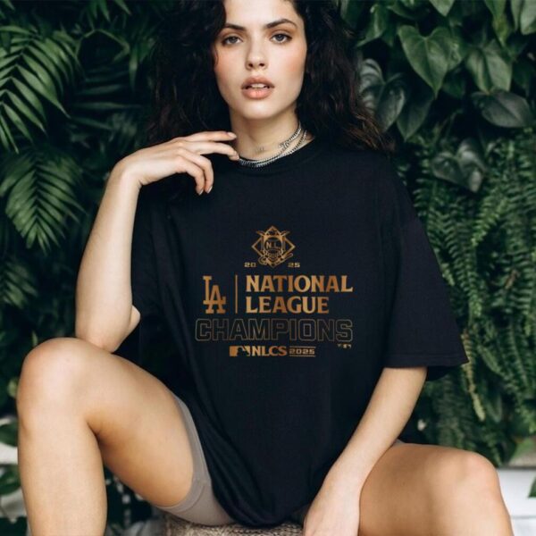 Los Angeles Dodgers 2025 National League Champions Celebration Shirt