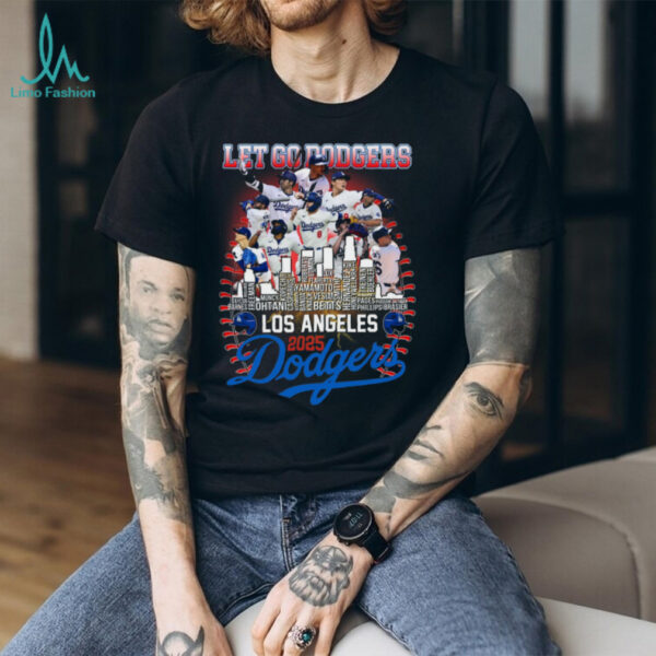 Los Angeles Dodgers 2025 National League Champions Lets Go Dodgers Unisex T Shirt