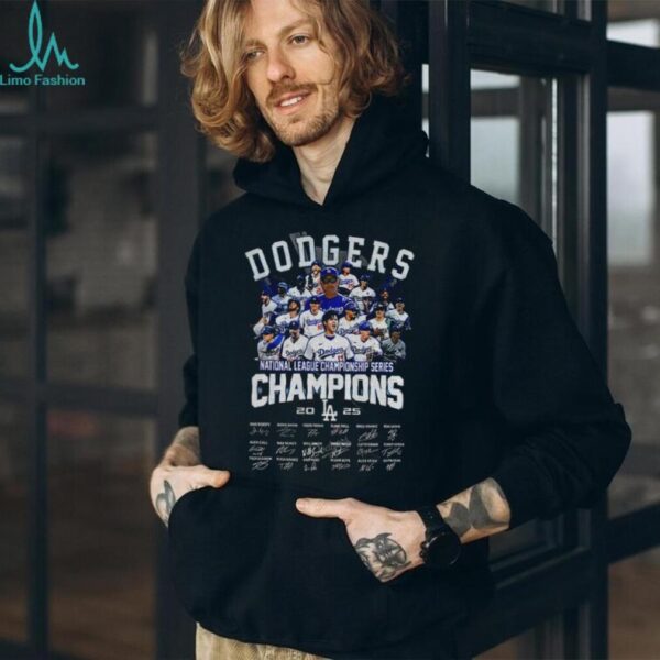 Los Angeles Dodgers 2025 National League Championship Series Champions signature shirt