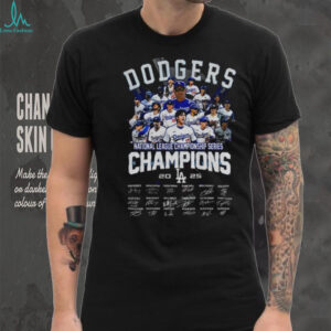 Los Angeles Dodgers 2025 National League Championship Series Champions signature shirt