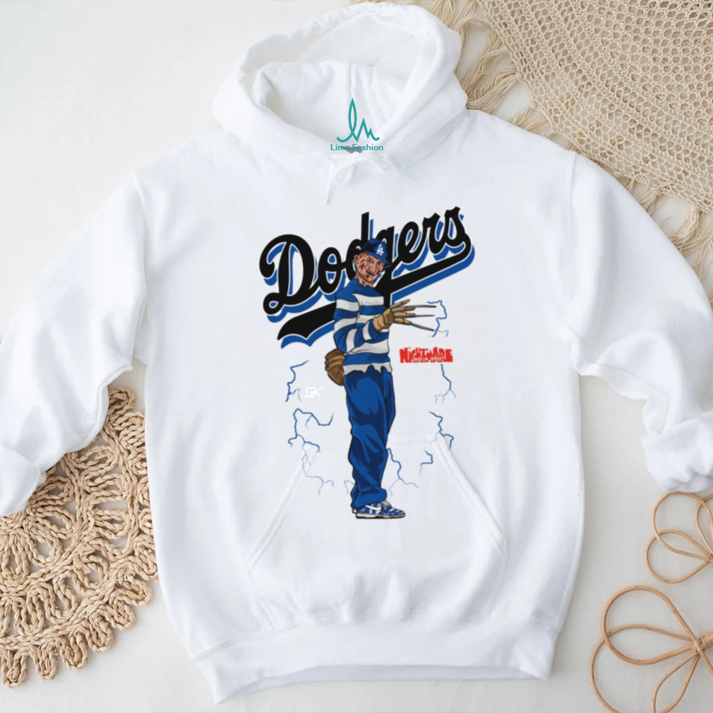 Los Angeles Dodgers Freddy Krueger BasebaShirt Los Angeles Dodgers Freddy Krueger BasebaShirt